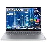 Lenovo ThinkBook 16 Gen 8 16" FHD+ Business AI PC Laptop Computer, Intel 16-Core Ultra 7 255H (Beat i7-13900H), 64GB DDR5 RAM, 2TB PCIe SSD, WiFi 6E, Bluetooth 5.3, Fingerprint Reader, Windows 11 Pro