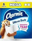 Charmin Ultra Soft Toilet Paper, 6 Mega Rolls = 24 Regular Rolls