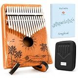 ORORA Kalimba 17 Keys Thumb Piano with 25-Song Songbook | Case & Stand
