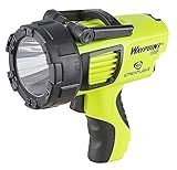 Streamlight 44910 WayPoint 400 1400-Lumen 400,000-Candela Rechargeable Handheld LED Spotlight for Outdoor, Marine, and Emergency Use, Yellow