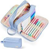 Sooez High Capacity Pencil Case, Soft Corduroy Pencil Pouch