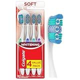 Colgate 360 Adult Whitening Toothbrushes, Soft, 4 Pack