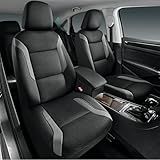 Skechers Memory Foam Car Seat Covers, Air Cool Mesh Thick Seat Covers, Gray Two Front Car Seat Protector, Airbag Compatible, Automotive Comfort & Protection for Most Cars, Van,Trucks, SUV,Grey