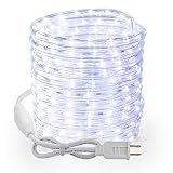 Brizled Cool White Rope Lights Connectable, 18ft 216 LED Rope Light Outdoor