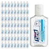 Purell Advanced Hand Sanitizer Refreshing Gel, Clean Scent, 1 fl oz Travel Size flip-Cap Bottle (Pack of 72) - 3901-72-CMR