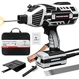 YesRight Welding Machine Handheld 110V 120Amp Portable ARC Welder Gun Hand Held Welder Machine with IGBT Inverter 5 Variable Current Adjustment for 1/16''-1/8'' Welding Rods