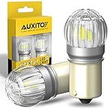 AUXITO 1156 LED Bulb White, 400% Brighter 1:1 Size, 7506 BA15S 1141 P21W 1003 LED Lights for Reverse Backup Light, DRL, Tail Brake Signal Lights, Parking Light, Side Marker Light, Pack of 2