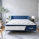 Vurawq 12 Inch Hybrid Queen Mattress in a Box – Fiberglass-Free Soft Plush Bed with Gel Memory Foam & Pocket Springs, Back Pain Relief, CertiPUR-US Certified