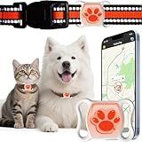 Pet GPS Tracker for Dogs & Cats - No Monthly Fee/Subscription, Free Pet Collar Included | Waterproof, Anti-Lost, Real-Time Tracking Collar | 368-Day Long Battery Life | Compatible with iOS & Android