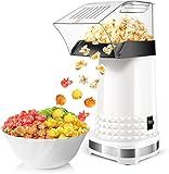 Popcorn Machine, 1200W Air Popper Popcorn Maker with ETL Certified, BPA Free, No Oil, Diy Flavors, 90% Super High Popping Rate Air Popper, Popcorn Popper for Home, Movie and Party