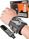 RAK Magnetic Wristband for Holding Screws, Nails, Drill Bits for Men - Premium Nylon with Lightweight Powerful Magnets, Magnetic Wristband for Tools, Gifts for Dad, Husband, Grandpa, Handyman
