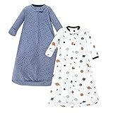 Hudson Baby Unisex Baby Cotton Long-Sleeve Wearable Sleeping Bag, Sack, Blanket, Space, 3-9 Months