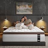 BedStory Firm King Mattress for Couples - 14 Inch Hybrid Mattress with Quiet Motion Isolation, Extra Spinal Support and Back Pain Relief - 800+ Pocket Springs, CertiPUR-US Certified