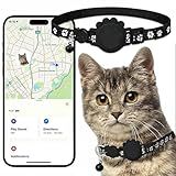 Cat Tracker GPS Collar for Cats Electronic Pet Locator (Only iOS) Waterproof Compatible with Apple Find My No Monthly Fee Ideal for Small to Large Cats Advanced Tracking Solution Smart Collar