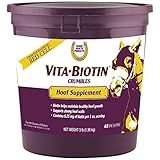 Horse Health Vita Biotin Crumbles Horse Hoof Supplement, Biotin Supplement Supports Healthy Hoof Growth, Strong Walls, Prevents Cracks & Chipping, 3 lbs, 48-Day Supply