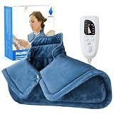 NIUONSIX Heating Pad for Neck Shoulders Back Pain Relief, Weighted Heat Wrap for Home Office Relax, 6 Heat Settings 4 Auto-Off, Father's Day Dad Gifts for Men Husband Birthday Gifts for Women Mom