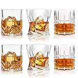 DeeCoo Premium 10, 11 OZ Scotch Glasses - Old Fashioned Whiskey Glasses/Style Glassware for Bourbon/Rum/Bar Tumbler Set of 6
