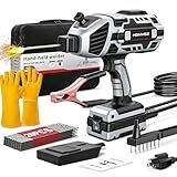 Welding Machine Handheld,20-120A 110V Portable Stick Welder 20pcs Rods,IGBT Hand Held Welder Machine withHot Start Arc Force Anti-stick ARC Welder Gun,6 Variable Current Adjustment (Grayish black)