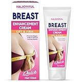 Breast Enhancement Cream, Fast Acting Formula for Breast Growth Lifting & Firming, Non-Greasy Cream for Visibly Fuller & Firmer Bust Line, Easy-to-Apply