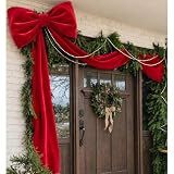 Christmas Decorations - 6 Ft Giant Bows for Christmas Tree Decor
