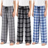 US Angels Boys Pajama Pants - 3 Pack, Boys' Sleepwear, Breathable and Soft PJ Pants, Pajama Bottoms for Teens, Youths, and Kids - Size 7 8 10-12 14-16