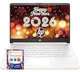 HP Latest Ultrabook Laptop with Copilot AI - 1.3TB Storage - 8GB RAM - Intel Core | Microsoft Office 365 Included, 320GB SSD + 1TB Cloud Storage, Webcam, Windows 11 no Mouse | Essential Laptop