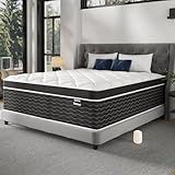 Ruoysun 14 inch King Size Mattress, Upgrade Edge & 7-Zoned Support Hybrid King Mattress in a Box, Breathable Premier Comfort Relief Sleep with Gel Memory Foam & Pocket Spring, Fiberglass Free, Medium