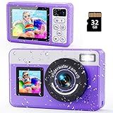 Underwater Digital Camera - MaxMango 10 FT Waterproof Floating Camera with 32GB Card, Dual Screen Selfie Camera for Snorkeling, Swimming, Skiing, 18X Autofocus Compact Point and Shoot Digital