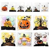 HADDIY Halloween Small Cellophane Candy Cookie Treat Bags 300pcs for Kids