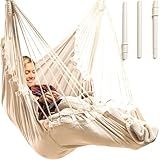 Indoor Hanging Chair for Bedroom, Patio, Porch or Room - Hammock Swing Chair - Outdoor & Indoor Swing for Adults - Quick & Easy Setup with Hardware Kit – Spacious Full Body Support – Holds 440 Lbs
