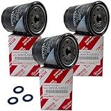 Genuine Oil Filter 90915-YZZD3 with APSG Drain Plug Washers | 3 PACK | Compatible with Toyota/Lexus vehicles