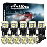 Antline 7440 7443 T20 992 LED Bulbs White, Super Bright 3014 54-SMD LED Replacement for 12 V-24V RV Camper Car Vehicle Trailer Boat Trunk Backup Reverse Tail Brake Turn signal Lights (Pack of 10)