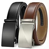 CHAOREN Leather Ratchet Belt Men 2 Pack - Customizable Fit, Effortless Style (35mm)