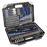 COMOWARE Drill Bit Set, 246 Pcs for Cordless Drill, Drill Driver Bit Set for Wood, Metal, Masonry, Cement and Screwdriver Bits Set Combo Kit