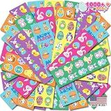 ArtCreativity 1000+ Easter Stickers for Kids with 100 Stickers Sheets, Made in USA Assorted Vibrant Colors and Designs, Easter Basket Stuffers, Fillers Party Favors for Boys and Girls