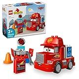 LEGO Disney Pixar Mack at The Race Cars Toys - Pixar Cars Birthday Gift for Toddlers, Preschool, Boys & Girls, Ages 2+ - Educational Building Toys Set - 10417