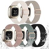 Odbeai Stretchy Bands Compatible with Fitbit Versa 4/Sense 2/Sense/Versa 3