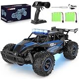 kolegend Remote Control Car 2.4GZh High Speed 25km/h RC Monster Trucks 50+min with LED Headlight and Rechargeable Battery for Boys Girls Kids