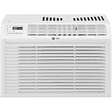 LG 6,000 BTU Window Air Conditioner, 115V, Cools 250 Sq.Ft. for Bedroom, Den, Living Room, Quiet Operation, with Remote, 2 Cooling & Fan Speeds, 2-Way Air Deflection, Auto Restart, White