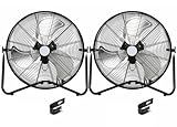 BILT HARD 20" High Velocity Floor Fan, 4600 CFM 3-Speed Industrial Shop Fan with Wall-Mounting System, Heavy Duty Metal Fan for Garage Workshop and Warehouse, 2 Pack