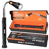 RAK Magnetic Pickup Tool Gifts for Men - Telescoping Magnet with LED Flashlight and 22 Inches Extendable Neck, Cool Magnetic Flashlight Gifts for Dad, Husband, Grandpa, Handyman