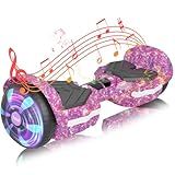 SIMATE Scooter, Bluetooth Speakers and LED Light-Up Wheels, APP Control, Dual 250W Motors, 8.5 mph Max Speed & 8.5 Miles Max Range, Gifts for Kids Adults Girls Boys