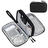 FYY Electronic Organizer, Travel Tech Pouch Bag, Cable Organizer Black