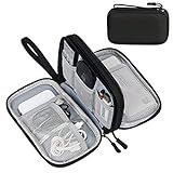 FYY Electronic Organizer, Travel Tech Pouch Bag, Cable Organizer Black