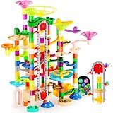 JOYIN 236Pcs Glowing Marble Run with Motorized Elevator- Construction Building Blocks Toys with 30 Glow in The Dark Plastic Marbles, STEM Toy for Boys and Girls, Birthday Gift, Easter Basket Stuffers