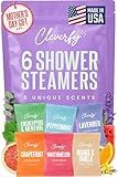 Cleverfy Shower Steamers Aromatherapy - Mothers Day Gifts for Mom, Wife, Grandma -Birthday Gifts for Women, Her, Best Friend, Daughter, Sister, Teens & Girlfriend - 6 Tablets