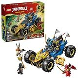 LEGO NINJAGO Jay’s Transforming Car Building Toy for Boys & Girls - Toy Car W/2 Play Modes for Kids, Ages 8+ - W/Jay, NYA, Dragon Form Kai, & 2 More Minifigures - Gift Idea for Birthdays - 71856