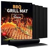 AOOCAN Grill Mat - Set of 5 Heavy Duty Grill Mats Non Stick, BBQ Outdoor Grill & Baking Mats - Reusable, Easy to Clean Barbecue Grilling Accessories - Work on Gas Charcoal Electric - Extended Warranty