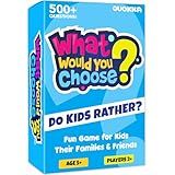 QUOKKA Board Games for Kids 8-12 – Family Games for Kids and Adults – What Would You Choose – 500+ Questions – Original Edition – Fun Card Game for Family Night