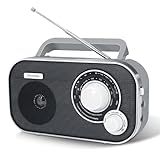 DreamSky AM FM Portable Radio Plug in Wall or Battery Operated